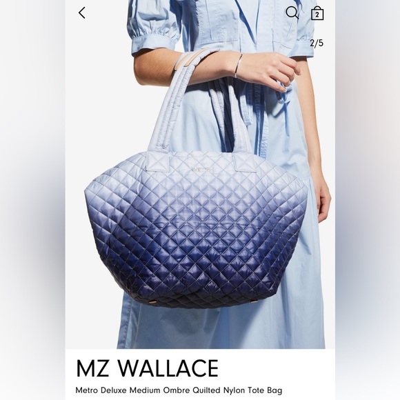 MZ Wallace Handbags - MZ Wallace  Ombré  Deluxe Metro Tote /crossbody bag